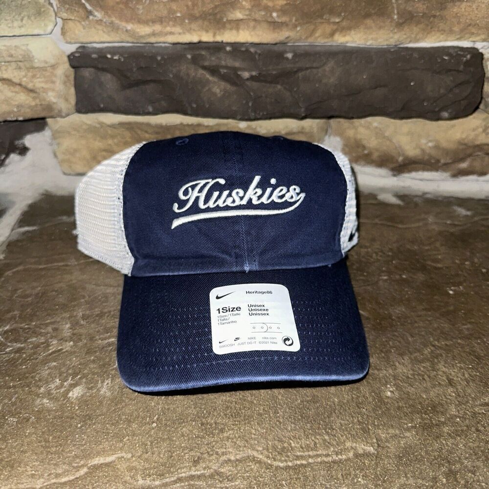 Nike Unisex Ball Hats Caps-- UConn Huskies -- Heritage